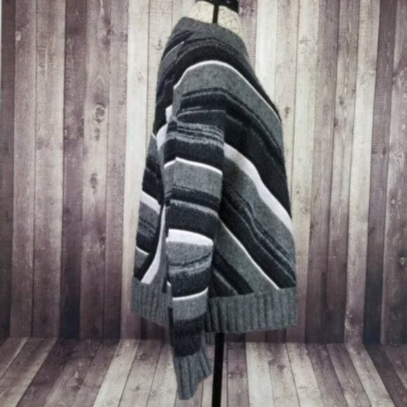 Helmut Lang Ombre Striped Wool Blend Crewneck Sweater NEW Women's Medium - Picture 4 of 7